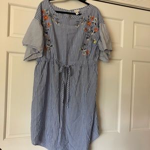 Ava & Viv pinstriped dress